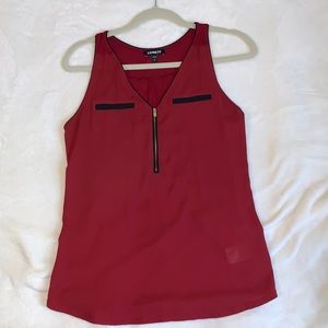 Express sleeveless chiffon top